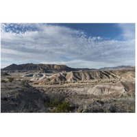 Scenery in Big Bend National Park, TX-Paper Art-50"x34"