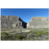 Scene from Big Bend National Park in Brewster County, TX-Paper Art-38"x26"