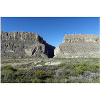 Scene from Big Bend National Park in Brewster County, TX-Paper Art-50"x34"