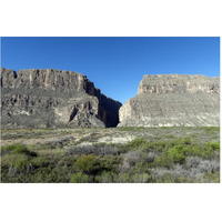 Scene from Big Bend National Park in Brewster County, TX-Paper Art-62"x42"