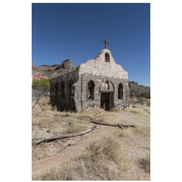 Abandoned movie set along the Rio Grande River in Big Bend Ranch State Park in lower Brewster County, TX-Paper Art-22"x32"