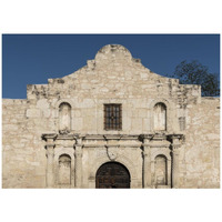 Doorway to the Alamo, an 18th-century mission church in San Antonio, TX-Paper Art-42"x30"