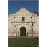 Doorway to the Alamo, an 18th-century mission church in San Antonio, TX-Paper Art-26"x38"