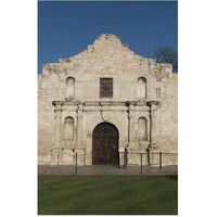 Doorway to the Alamo, an 18th-century mission church in San Antonio, TX-Paper Art-42"x62"