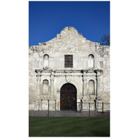 The Alamo, San Antonio, TX-Paper Art-20"x32"