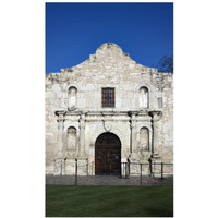 The Alamo, San Antonio, TX-Paper Art-24"x38"