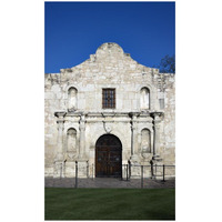 The Alamo, San Antonio, TX-Paper Art-28"x46"