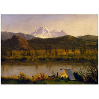 Mt. Baker, Washington, From the Frazier River, 1890-Paper Art-42"x31"