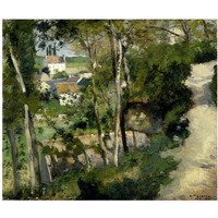 The Climb, Rue de la Cote-du-Jalet, Pontoise (Chemin montant, rue de la Cote-du-Jalet, Pontoise), 1875-Paper Art-24"x20"