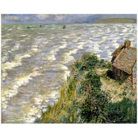 Rising Tide at Pourville (Maree montante a Pourville), 1882-Paper Art-18"x15"