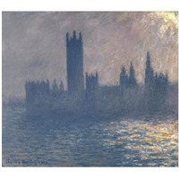 Houses of Parliament, Sunlight Effect (Le Parlement, effet de soleil), 1903-Paper Art-24"x21"