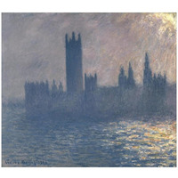 Houses of Parliament, Sunlight Effect (Le Parlement, effet de soleil), 1903-Paper Art-32"x28"