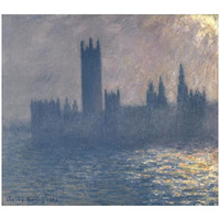 Houses of Parliament, Sunlight Effect (Le Parlement, effet de soleil), 1903-Paper Art-42"x37"