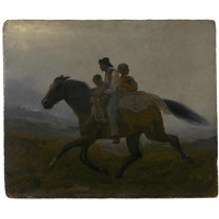 A Ride for Liberty -- The Fugitive Slaves, ca. 1862-Paper Art-24"x20"