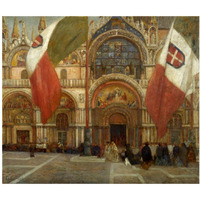 Jour de fte  Venise, ca. 1904-Paper Art-24"x21"