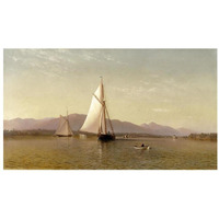 The Hudson at the Tappan Zee, 1876-Paper Art-32"x19"