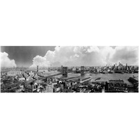 Brooklyn Bridge,1939-Paper Art-38"x14"