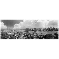 Brooklyn Bridge,1939-Paper Art-42"x16"