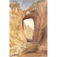 Natural Bridge, Virginia, 1876-Paper Art-17"x24"