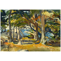 Cedar Grove by the Sea, ca. 1916-Paper Art-42"x30"