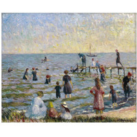 Bathing at Bellport, Long Island, 1912-Paper Art-24"x20"