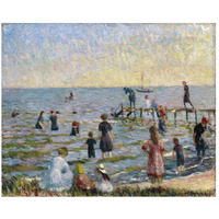 Bathing at Bellport, Long Island, 1912-Paper Art-46"x38"