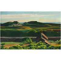 Hills, South Truro, 1930-Paper Art-32"x21"