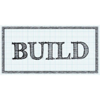 Sketched Words - Build-Paper Art-50"x26"