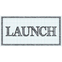 Sketched Words - Launch-Paper Art-50"x26"