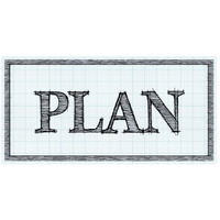 Sketched Words - Plan-Paper Art-26"x14"