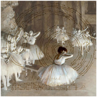 Degas Dancers Collage 2-Paper Art-42"x42"