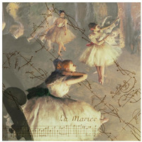 Degas Dancers Collage 4-Paper Art-32&quotx32"