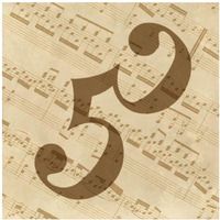 Music - Alto Clef-Paper Art-38"x38"