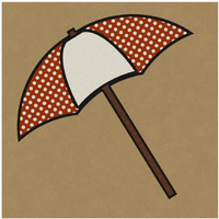 Summer Fun Umbrella-Paper Art-42&quotx42"