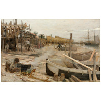 The Boatyard, c. 1875-Paper Art-24"x16"