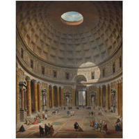 Interior of the Pantheon, Rome, 1747-Paper Art-14"x18"