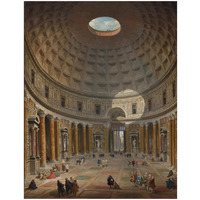 Interior of the Pantheon, Rome, 1747-Paper Art-33"x42"