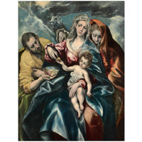 The Holy Family with Mary Magdalen, c. 1590-1595-Paper Art-19&quotx24"