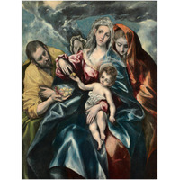 The Holy Family with Mary Magdalen, c. 1590-1595-Paper Art-25"x32"