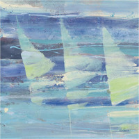 Summer Sail I -Paper Art-38"x38"