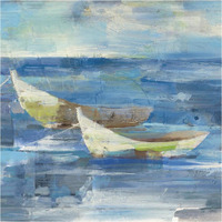 Mooring for the Day v.2 -Paper Art-38"x38"