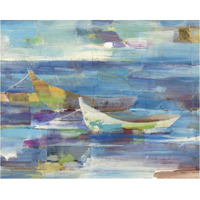 Mooring for the Day -Paper Art-37"x30"