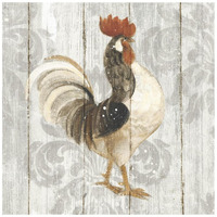 Farm Friend I on Barn Board -Paper Art-20"x20"