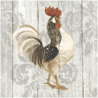 Farm Friend I on Barn Board -Paper Art-32"x32"