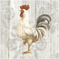 Farm Friend IV on Barn Board -Paper Art-32"x32"