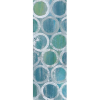 Stack of Tubes Blue II -Paper Art-26"x74"