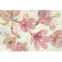 Magnolias in Bloom on White -Paper Art-38"x26"