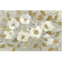 Fading Spring Gray and Gold -Paper Art-62"x42"