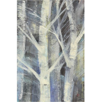 Winter Birches II -Paper Art-26"x38"