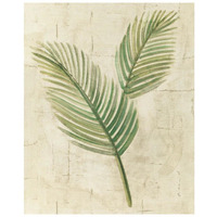 Sago Palm Leaves Neutral Crop -Paper Art-22"x26"